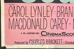 Affiche de cinéma originale Quad du film Blue Jeans Tom Chantrell Carol Lynley 1959