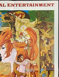 Affiche de cinéma originale Quad du film Camelot avec Richard Harris et Bob Peak en 1967