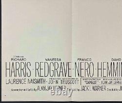 Affiche de cinéma originale Quad du film Camelot avec Richard Harris et Bob Peak en 1967