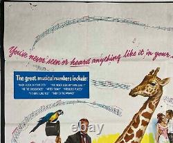 Affiche de cinéma originale Quad du film Docteur Dolittle Rex Harrison 1967