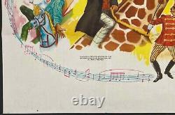 Affiche de cinéma originale Quad du film Docteur Dolittle Rex Harrison 1967