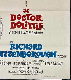Affiche de cinéma originale Quad du film Docteur Dolittle Rex Harrison 1967