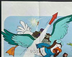 Affiche de cinéma originale Quad du film Les Rescapés Disney PREMIÈRE SORTIE 1977