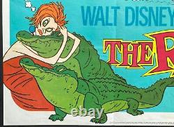 Affiche de cinéma originale Quad du film Les Rescapés Disney PREMIÈRE SORTIE 1977