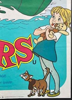 Affiche de cinéma originale Quad du film Les Rescapés Disney PREMIÈRE SORTIE 1977