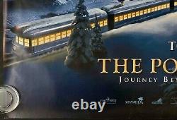 Affiche de cinéma originale Quad du film Polar Express avec Tom Hanks pour Noël 2004