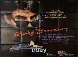 Affiche de cinéma originale Quad du film Risky Business avec Tom Cruise 1983