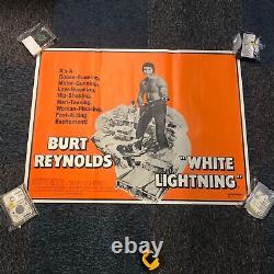 Affiche de cinéma originale White Lightning Burt Reynolds - Grand format Quad 30x40