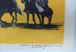 Affiche de cinéma originale britannique Quad d'Escort West (1959) avec Victor Mature