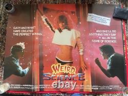 Affiche de cinéma originale britannique au format quad de Weird Science