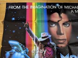 Affiche de cinéma originale britannique très rare Moonwalker de Michael Jackson de 1988