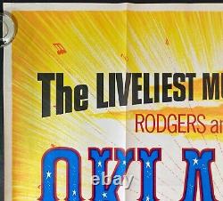 Affiche de cinéma originale du film Oklahoma Quad Rogers Hammerstein Gordon MacRae 1955
