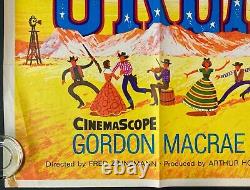 Affiche de cinéma originale du film Oklahoma Quad Rogers Hammerstein Gordon MacRae 1955