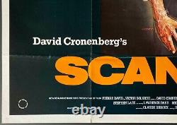 Affiche de cinéma originale du film Scanners Quatre David Cronenberg Patrick McGoohan '81