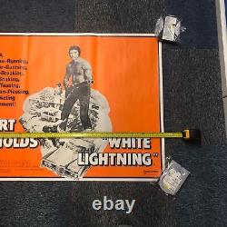 Affiche de cinéma originale en grand format de White Lightning avec Burt Reynolds - Quad 30x40