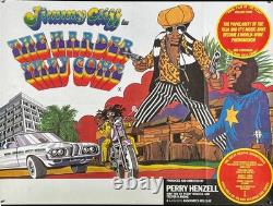 Affiche de cinéma quad originale britannique Harder They Come (R1977)