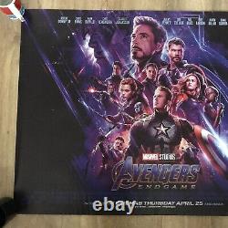 Affiche de cinéma rare du film Marvel AVENGERS End Game en format 30x40