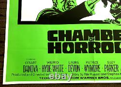 Affiche de film CHAMBRE DES HORREURS (1966) Britannique UK Quad 30 x 40 VF +