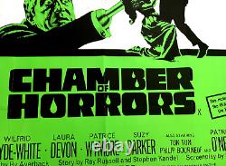 Affiche de film CHAMBRE DES HORREURS (1966) Britannique UK Quad 30 x 40 VF +