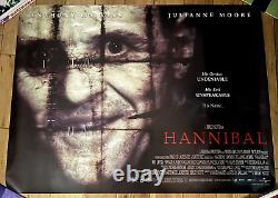 Affiche de film 'Hannibal' 2000 UK Quad / Double face (30 x 40) État neuf enroulée