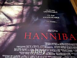 Affiche de film 'Hannibal' 2000 UK Quad / Double face (30 x 40) État neuf enroulée