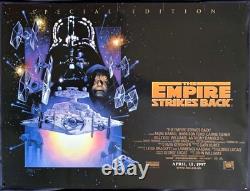 Affiche de film 'L'Empire contre-attaque' Édition spéciale Quad avancée originale UK