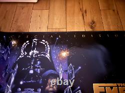 Affiche de film 'L'Empire contre-attaque' Édition spéciale Quad avancée originale UK