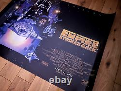 Affiche de film 'L'Empire contre-attaque' Édition spéciale Quad avancée originale UK