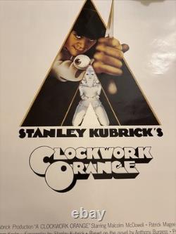 Affiche de film Orange Mécanique de Stanley Kubrick 1971 US 27x41 Rouleau
