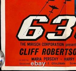 Affiche de film Quad ORIGINAL de la 633e Escadron Cliff Robertson George Chakiris 1964