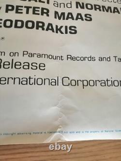 Affiche de film Quad du Royaume-Uni de 1973 AL PACINO SERPICO 40 x 30