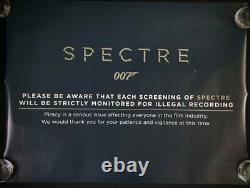 Affiche de film Spectre Quad Daniel Craig James Bond 2015