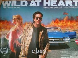 Affiche de film UK Quad originale de WILD AT HEART des années 1990 30x40 DAVID LYNCH. Film