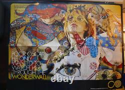 Affiche de film 'Wonderwall' en quad 1968 George Harrison Superbe