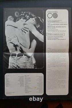 Affiche de film 'Wonderwall' en quad 1968 George Harrison Superbe