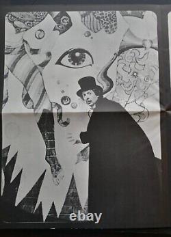 Affiche de film 'Wonderwall' en quad 1968 George Harrison Superbe