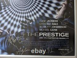 Affiche de film authentique et originale THE PRESTIGE 27x40 signée par le casting en 2006