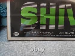 Affiche de film d'horreur originale rare de 1975 X SHIVERS UK QUAD 1970s 40x30