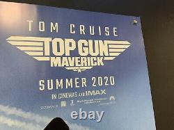 Affiche de film de cinéma britannique Original TOP GUN MAVERICK Quad Été 2020 RAPPELÉ