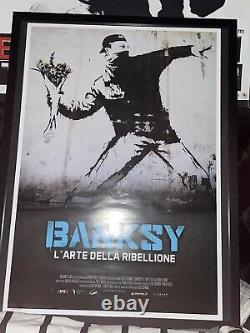 Affiche de film de documentaire sur Banksy Original et l'essor des hors-la-loi au cinéma Quad