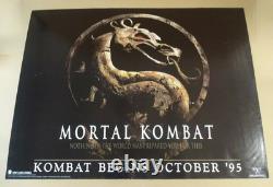 Affiche de film double face Quad originale de Mortal Kombat 2001 40 x 30 Lewis Tan