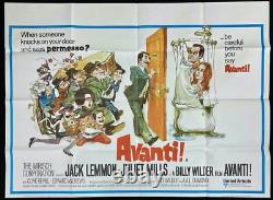 Affiche de film originale Avanti Quad Jack Lemmon Billy Wilder 1972