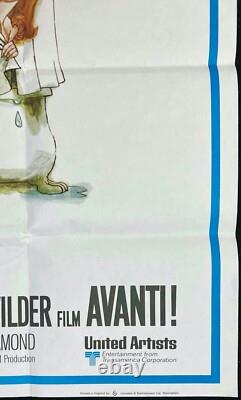 Affiche de film originale Avanti Quad Jack Lemmon Billy Wilder 1972