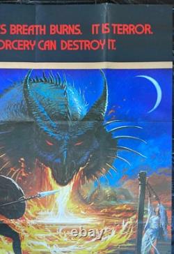 Affiche de film originale Double Quad de Dragonslayer Disney 1981