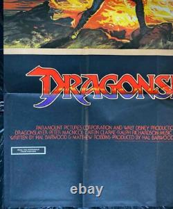 Affiche de film originale Double Quad de Dragonslayer Disney 1981