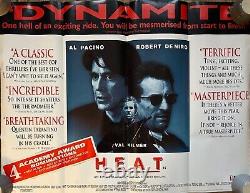 Affiche de film originale, Heat, 1995, version ultra rare UK quad pleine taille