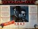 Affiche De Film Originale, Heat, 1995, Version Ultra Rare Uk Quad Taille Réelle