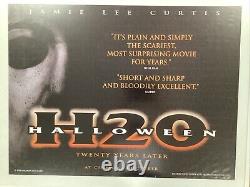 Affiche de film originale Quad Halloween H20 1998 30x40 pouces