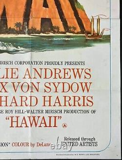 Affiche de film originale Quad Hawaii Julie Andrews Richard Harris 1966