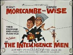 Affiche de film originale Quad 'Intelligence Men' Morecambe Ernie Fratini 1965